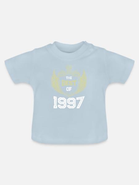 1997 best of - Baby Bio-T-Shirt mit Rundhals - Hellblau