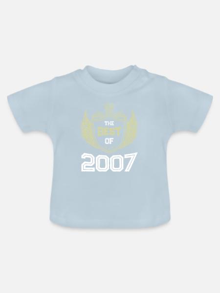 2007 best of - Baby Bio-T-Shirt mit Rundhals - Hellblau