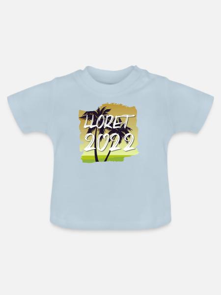Lloret De Mar 2022 - Baby Bio-T-Shirt mit Rundhals - Hellblau