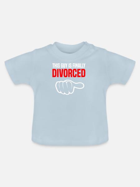 Scheidung Trennung Ehe Ex Scheidungsparty - Baby Bio-T-Shirt mit Rundhals - Hellblau