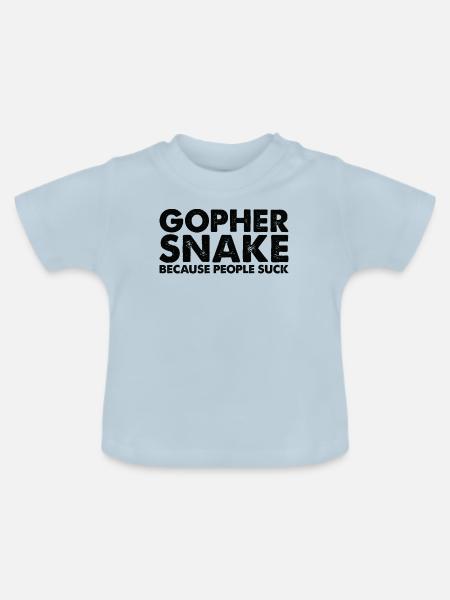 Leute Saugen Gopher Schlange - Baby Bio-T-Shirt mit Rundhals - Hellblau