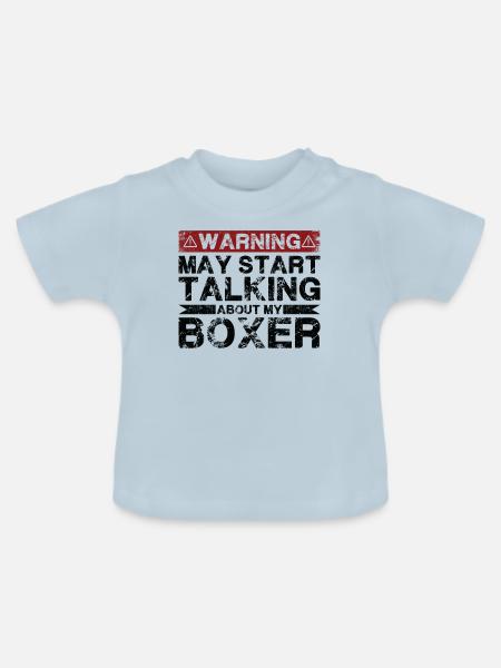 Apropos Boxer - Baby Bio-T-Shirt mit Rundhals - Hellblau