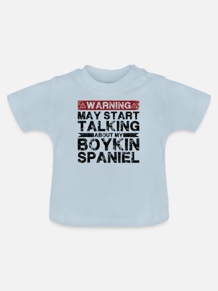 Apropos Boykin-Spaniel - Baby Bio-T-Shirt mit Rundhals - Hellblau