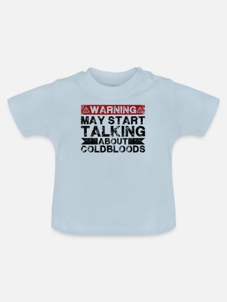 Apropos Kaltblut - Baby Bio-T-Shirt mit Rundhals - Hellblau