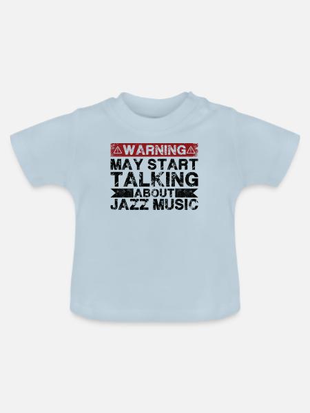 Apropos Jazzmusik - Baby Bio-T-Shirt mit Rundhals - Hellblau
