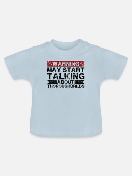 Apropos Vollblut - Baby Bio-T-Shirt mit Rundhals - Hellblau