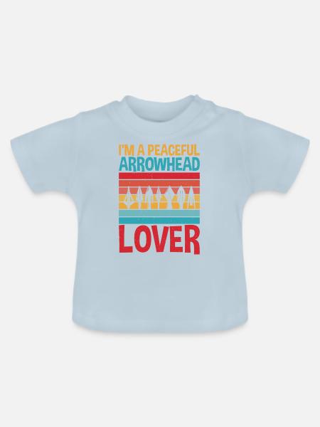 Friedlicher - Baby Bio-T-Shirt mit Rundhals - Hellblau