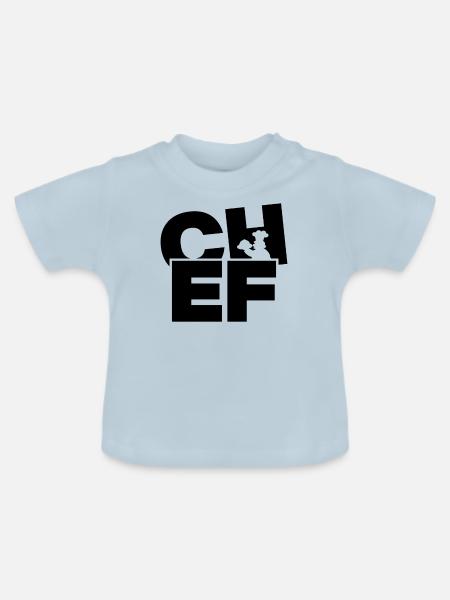 Beruf Arbeit - Koch - Baby Bio-T-Shirt mit Rundhals - Hellblau