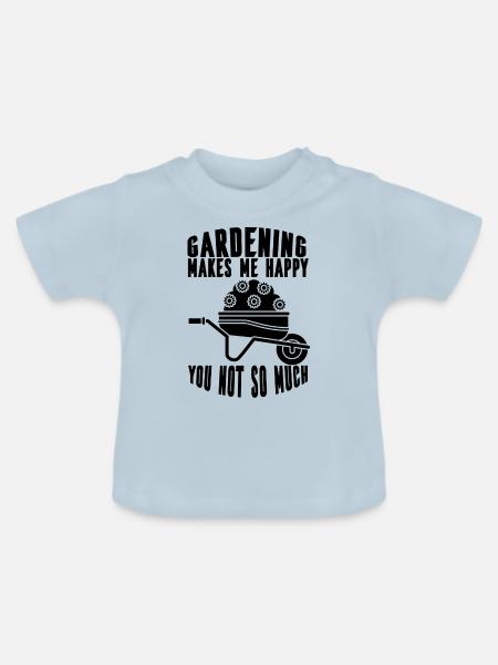 Gärtner Hobbygärtner Garten Geschenk Obstgarten - Baby Bio-T-Shirt mit Rundhals - Hellblau