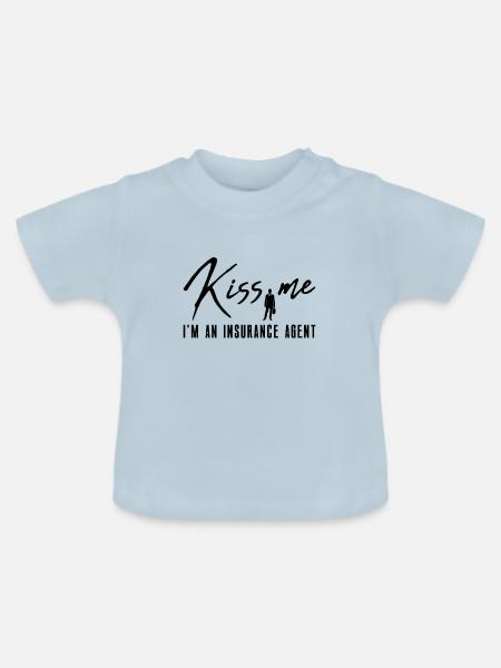 Versicherungsagent Gutachter Versicherungsmakler - Baby Bio-T-Shirt mit Rundhals - Hellblau