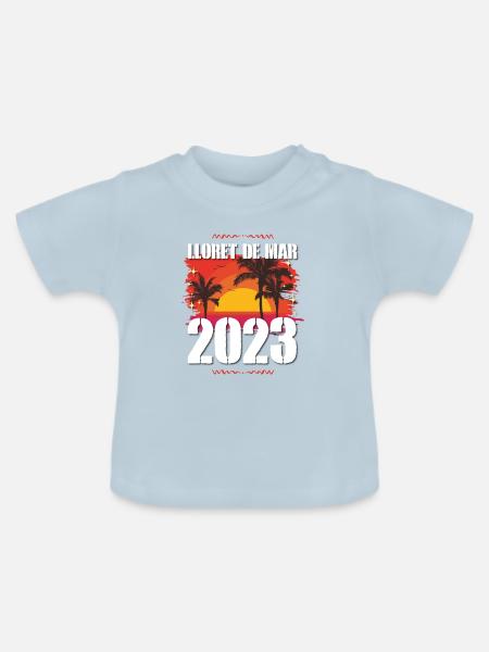 Lloret De Mar 2023 - Baby Bio-T-Shirt mit Rundhals - Hellblau