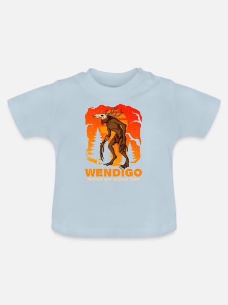 Wendigo Research Team - Baby Bio-T-Shirt mit Rundhals - Hellblau
