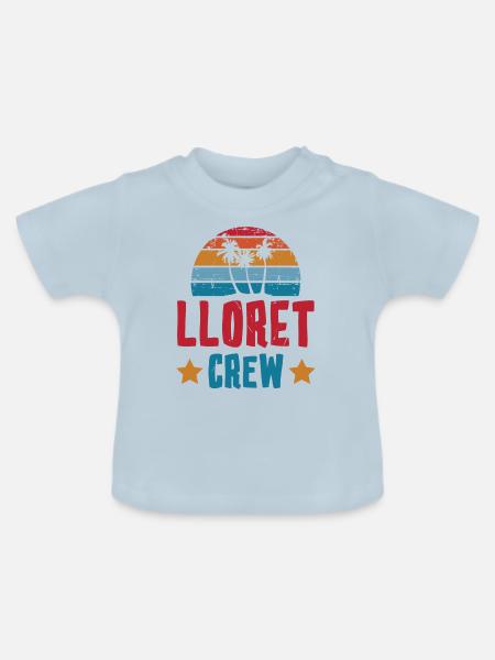 Lloret De Mar Crew - Baby Bio-T-Shirt mit Rundhals - Hellblau
