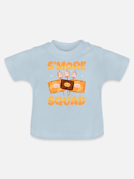 S'more Squad - Baby Bio-T-Shirt mit Rundhals - Hellblau