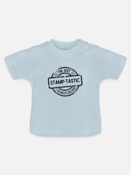 Postbote Postbotin Post Briefträger - Baby Bio-T-Shirt mit Rundhals - Hellblau