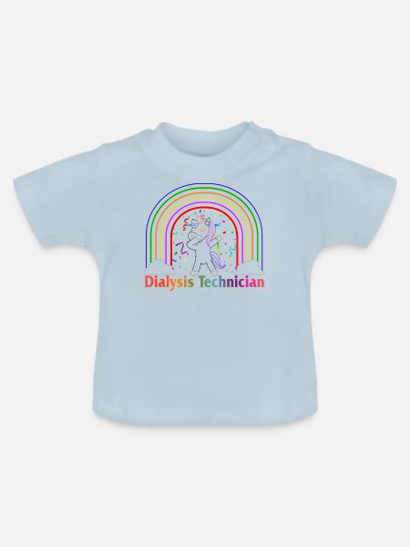 Dialysetechniker Hemd, Dialysetechniker - Baby Bio-T-Shirt mit Rundhals - Hellblau