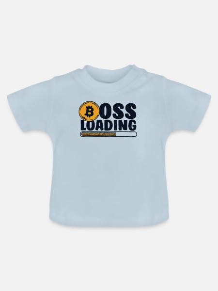 Loading Crypto Kryptowährung Blockchain - Baby Bio-T-Shirt mit Rundhals - Hellblau