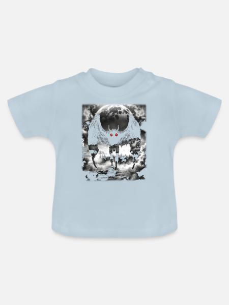 Mothman Mythical Creature - Baby Bio-T-Shirt mit Rundhals - Hellblau