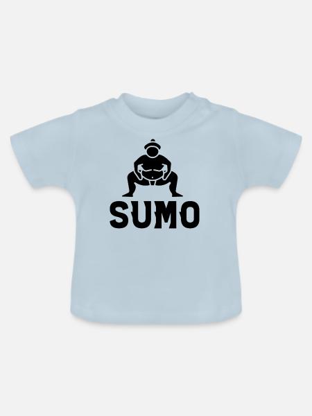 Sumo - Baby Bio-T-Shirt mit Rundhals - Hellblau