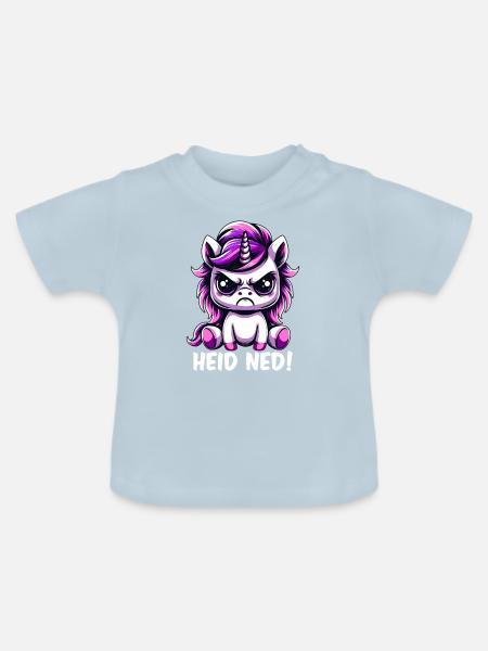 Heid Ned - Baby Bio-T-Shirt mit Rundhals - Hellblau