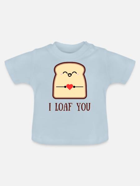 Ich faulenze dich - Baby Bio-T-Shirt mit Rundhals - Hellblau
