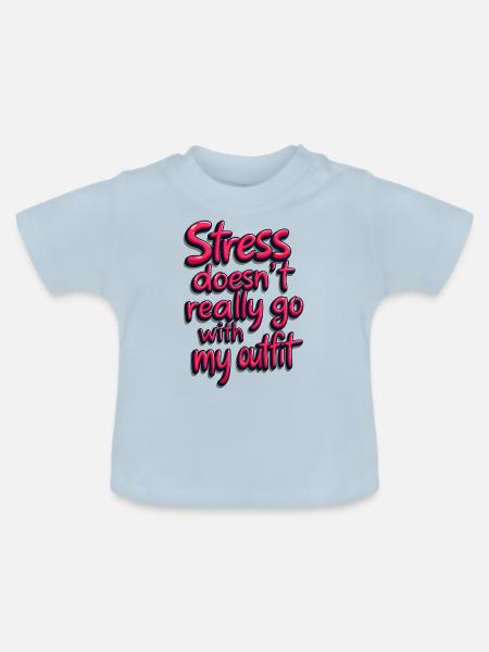 AUSSTATTUNG - Baby Bio-T-Shirt mit Rundhals - Hellblau