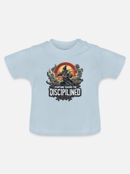 GEFALLEN - Baby Bio-T-Shirt mit Rundhals - Hellblau