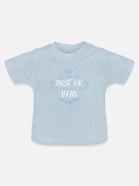 1978 best of - Baby Bio-T-Shirt mit Rundhals - Hellblau