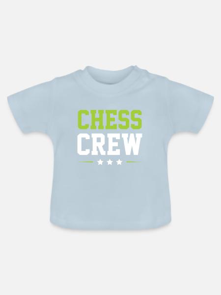 Chess Crew - Baby Bio-T-Shirt mit Rundhals - Hellblau