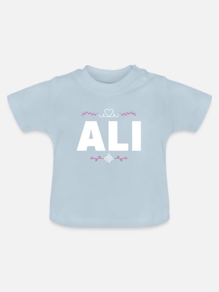 Ali - Baby Bio-T-Shirt mit Rundhals - Hellblau