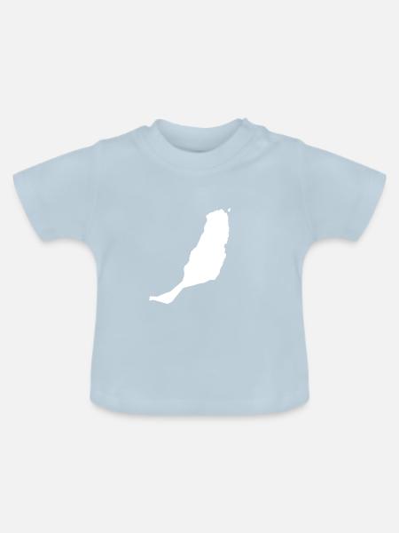 Fuerteventura Kanarische Inseln Kanaren Insel - Baby Bio-T-Shirt mit Rundhals - Hellblau