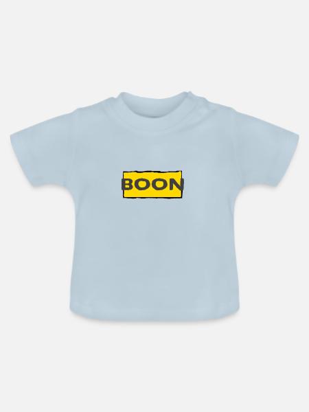 boon - Baby Bio-T-Shirt mit Rundhals - Hellblau