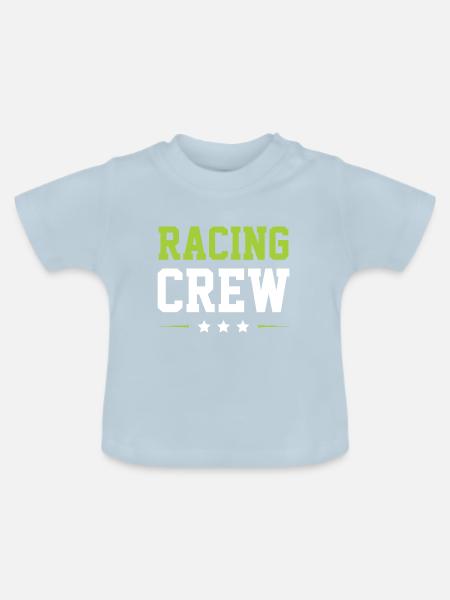 Racing Crew - Baby Bio-T-Shirt mit Rundhals - Hellblau