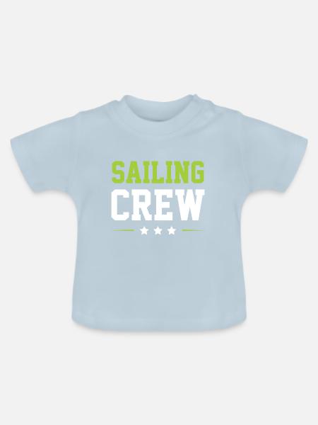 Sailing Crew - Baby Bio-T-Shirt mit Rundhals - Hellblau