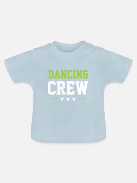 Dancing Crew - Baby Bio-T-Shirt mit Rundhals - Hellblau