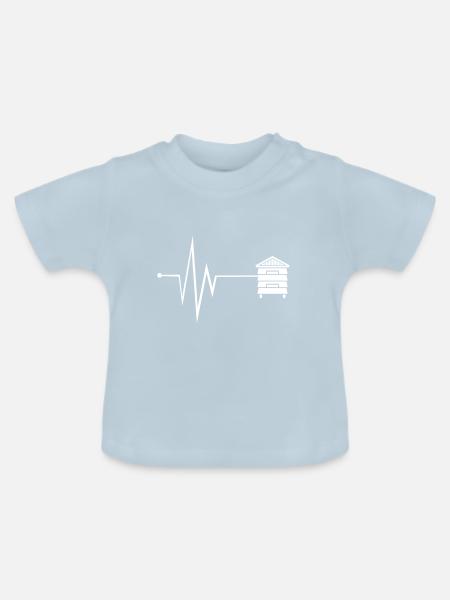 Honig Puls - Baby Bio-T-Shirt mit Rundhals - Hellblau