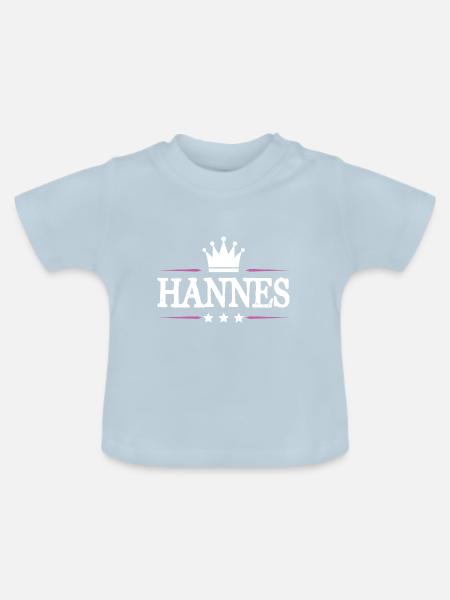 Hannes - Baby Bio-T-Shirt mit Rundhals - Hellblau