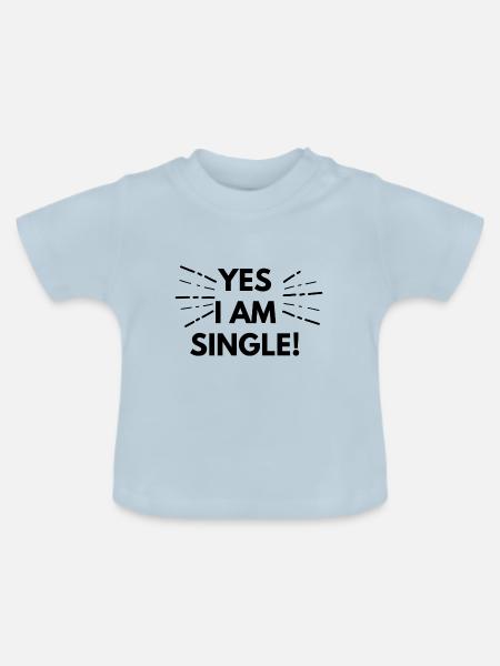 Single - Baby Bio-T-Shirt mit Rundhals - Hellblau