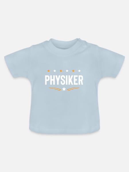 Physiker Beruf - Baby Bio-T-Shirt mit Rundhals - Hellblau