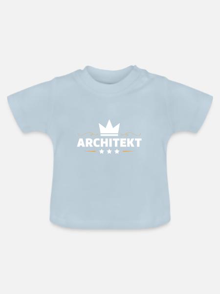 Architekt Beruf - Baby Bio-T-Shirt mit Rundhals - Hellblau