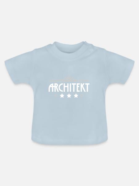 Architekt Beruf - Baby Bio-T-Shirt mit Rundhals - Hellblau