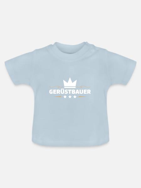 Gerüstbauer Beruf - Baby Bio-T-Shirt mit Rundhals - Hellblau