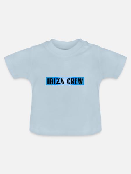 Ibiza Crew - Baby Bio-T-Shirt mit Rundhals - Hellblau