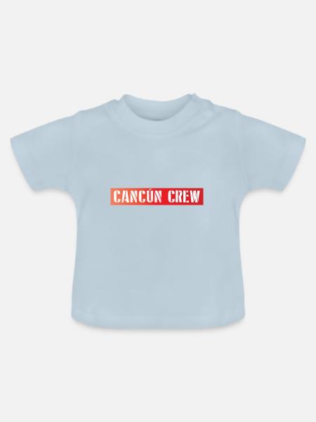 Cancun Crew - Baby Bio-T-Shirt mit Rundhals - Hellblau