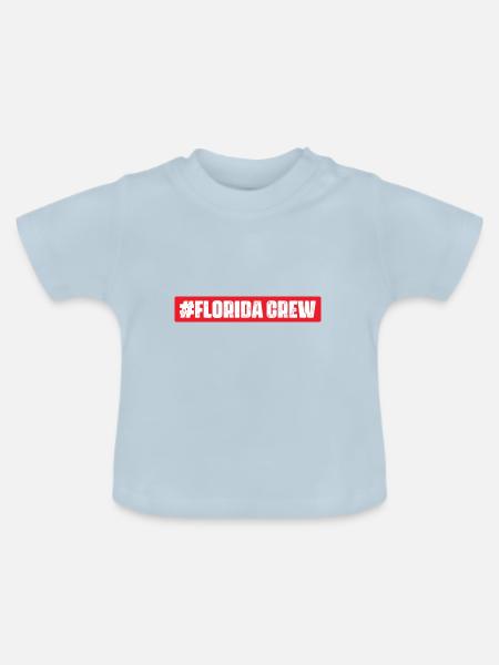 Florida Crew - Baby Bio-T-Shirt mit Rundhals - Hellblau