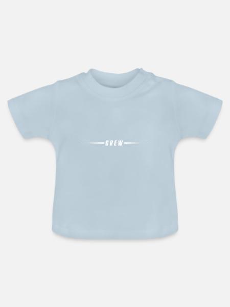 crew linie - Baby Bio-T-Shirt mit Rundhals - Hellblau