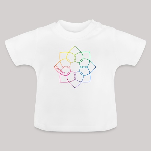 Verbundene Herzen - Baby Bio-T-Shirt mit Rundhals
