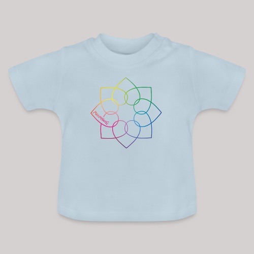 Verbundene Herzen - Baby Bio-T-Shirt mit Rundhals