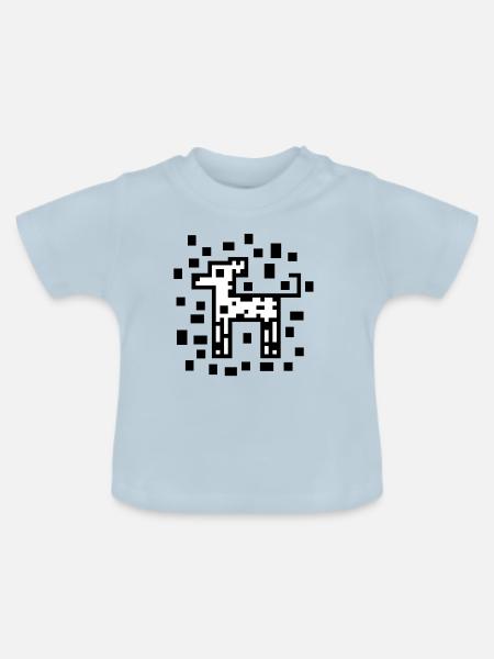 Dalmatinisches Muster - Baby Bio-T-Shirt mit Rundhals - Hellblau