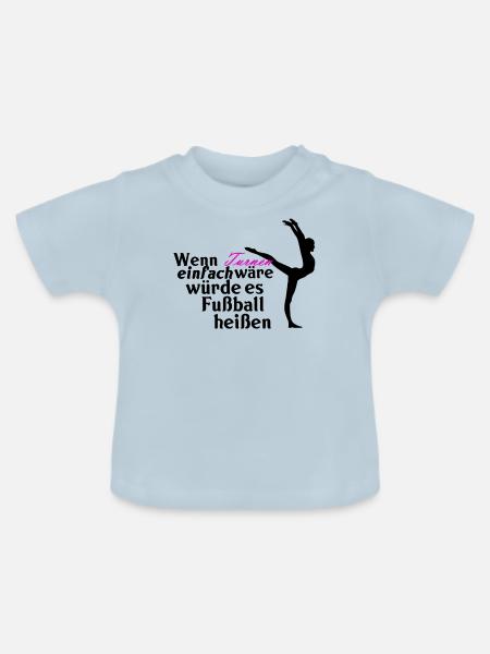 Turnen - Baby Bio-T-Shirt mit Rundhals - Hellblau